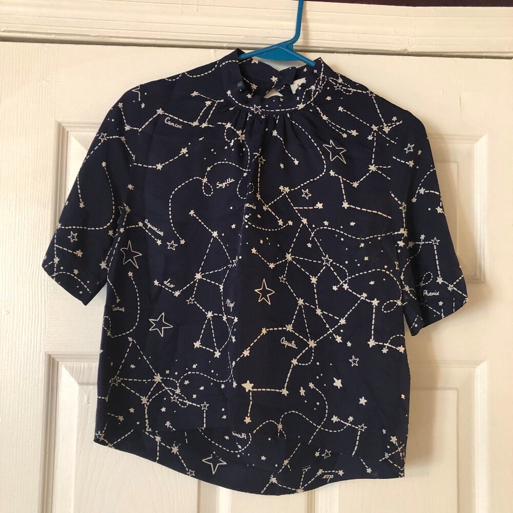 Rare Sandro Paris Zodiac Constellation Top